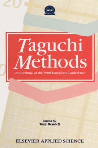 Cover image for Taguchi Methods