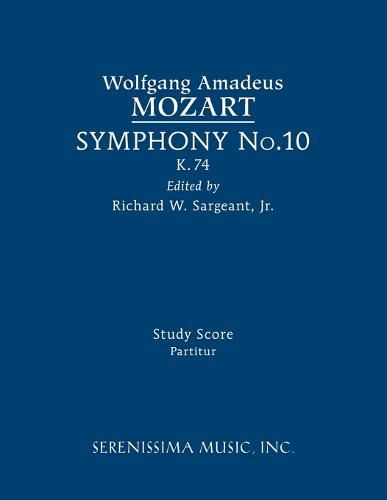 Cover image for Symphony No.10, K.74: Study score