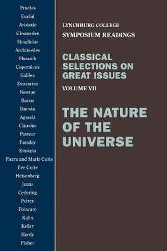 Cover image for Classical Selections on Great Issues: The Nature of the Universe