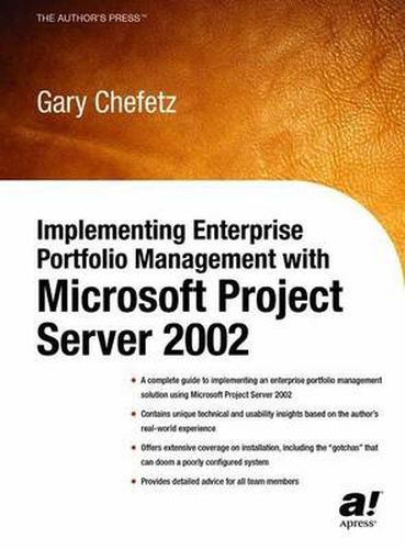 Cover image for Implementing Enterprise Portfolio Management with Microsoft Project Server 2002