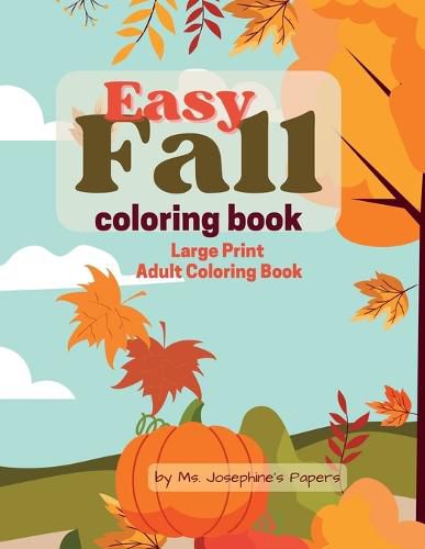 Cover image for Easy Fall Coloring Book