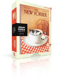 Cover image for New Yorker Jigsaw Puzzle: Cattuccino Cover (1000 pieces)