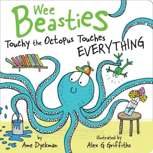 Cover image for Touchy the Octopus Touches Everything