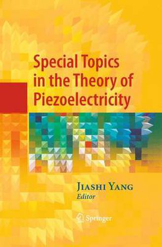 Cover image for Special Topics in the Theory of Piezoelectricity