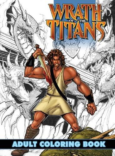 Cover image for Wrath of the Titans: Adult Coloring Book