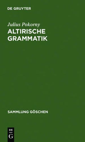 Cover image for Altirische Grammatik