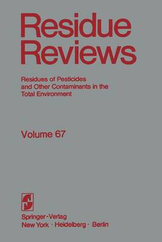 Cover image for Residue Reviews: The citrus reentry problem: Research on its causes and effects, and approaches to its minimization