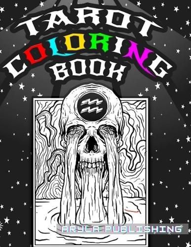 Cover image for Tarot Coloring Book: Adult Colouring Fun Stress Relief Relaxation and Escape