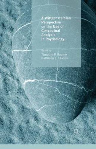 Cover image for A Wittgensteinian Perspective on the Use of Conceptual Analysis in Psychology