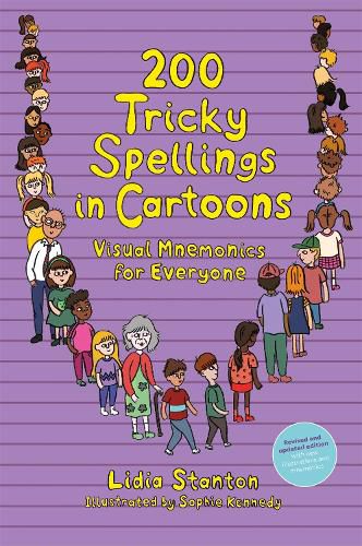 Cover image for 200 Tricky Spellings in Cartoons: Visual Mnemonics for Everyone - UK edition