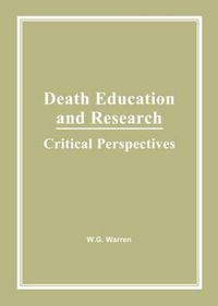 Cover image for Death Education and Research: Critical Perspectives: Critical Perspectives