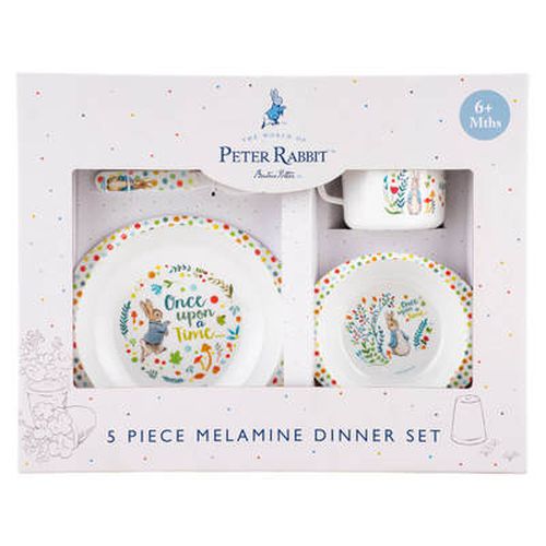 Cover image for Peter Rabbit 5 Piece Melamine Dinner Set