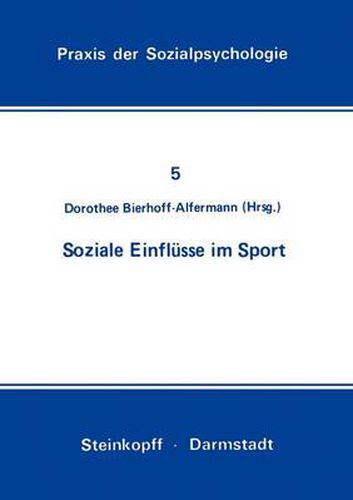 Cover image for Soziale Einflusse Im Sport