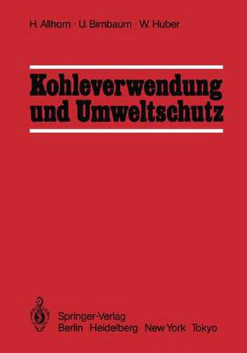 Cover image for Kohleverwendung und Umweltschutz