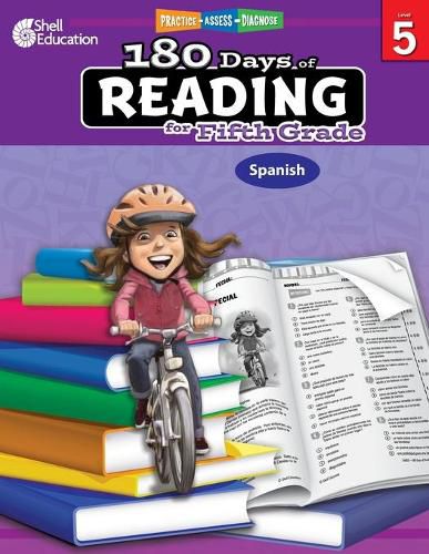 Cover image for 180 Days of Reading for Fifth Grade (Spanish): Practice, Assess, Diagnose