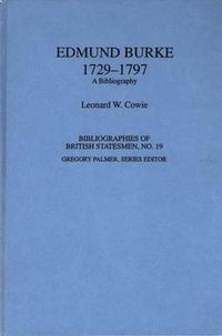 Cover image for Edmund Burke, 1729-1797: A Bibliography