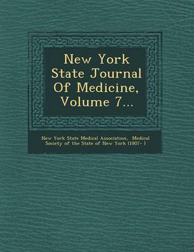 Cover image for New York State Journal of Medicine, Volume 7...