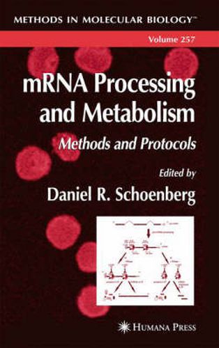 Cover image for mRNA Processing and Metabolism: Methods and Protocols