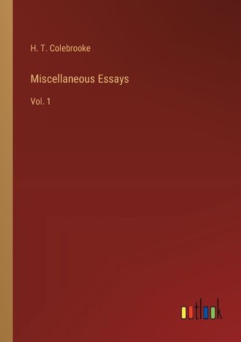 Cover image for Miscellaneous Essays