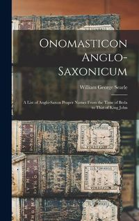 Cover image for Onomasticon Anglo-Saxonicum