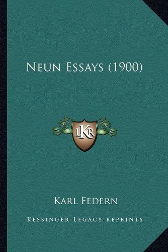 Neun Essays (1900)