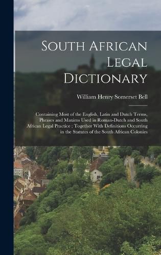 South African Legal Dictionary