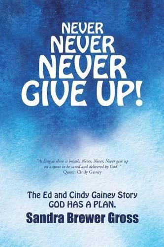 Cover image for Never Never Never Give Up!: The Ed and Cindy Gainey Story God Has a Plan.