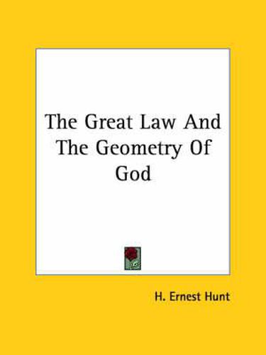 Cover image for The Great Law and the Geometry of God