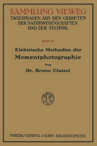 Cover image for Elektrische Methoden Der Momentphotographie