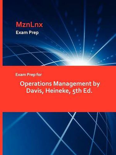 Cover image for Exam Prep for Operations Management by Davis, Heineke, 5th Ed.