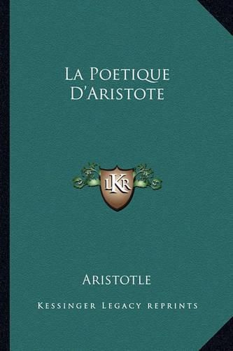 Cover image for La Poetique D'Aristote