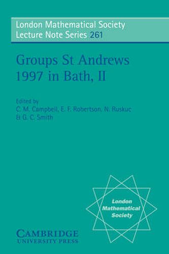 Cover image for Groups St Andrews 1997 in Bath: Volume 2