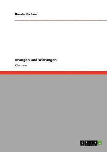 Cover image for Irrungen und Wirrungen