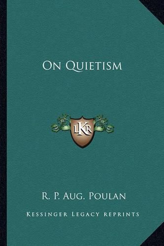 Cover image for On Quietism