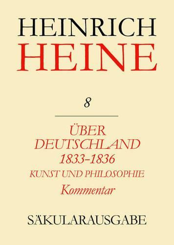 Cover image for UEber Deutschland 1833-1836. Aufsatze UEber Kunst Und Philosophie. Kommentar