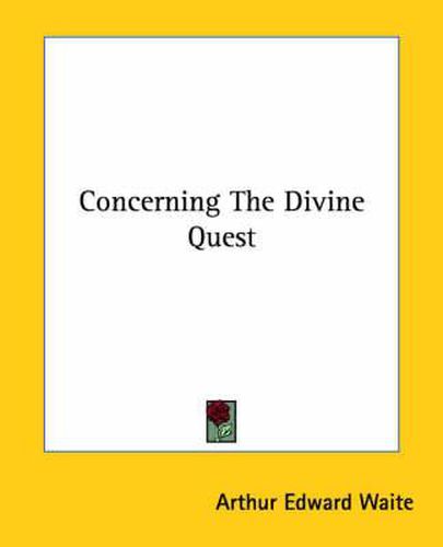 Cover image for Concerning the Divine Quest