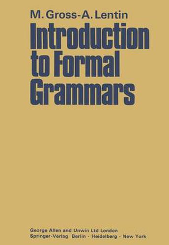 Cover image for Introduction to Formal Grammars