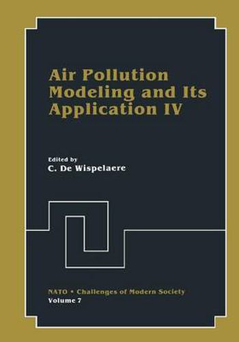 Cover image for Air Pollution Modeling and Its Application IV