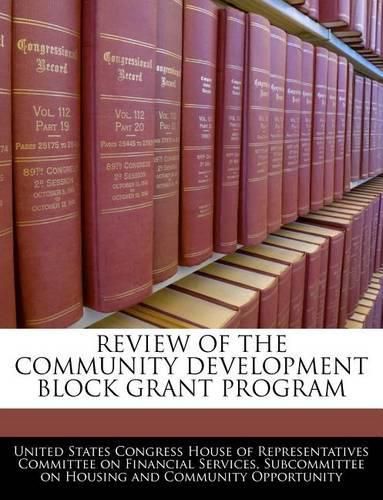 Cover image for Review of the Community Development Block Grant Program