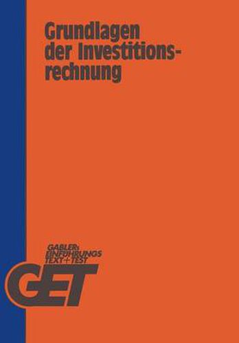 Cover image for Grundlagen Der Investitionsrechnung
