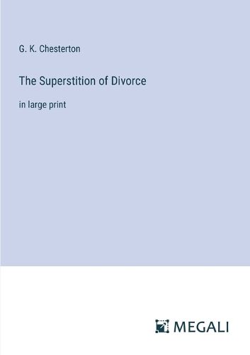 Cover image for The Superstition of Divorce