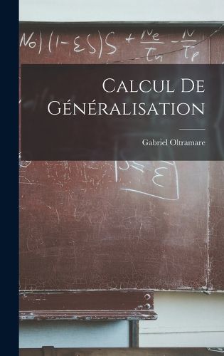 Cover image for Calcul De Generalisation