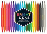 Cover image for Bright Ideas: 20 Double-Ended Colored Brush Pens: 20 Colored Pens