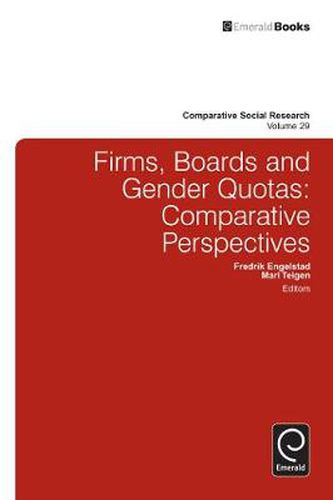 Cover image for Firms, Boards and Gender Quotas: Comparative Perspectives