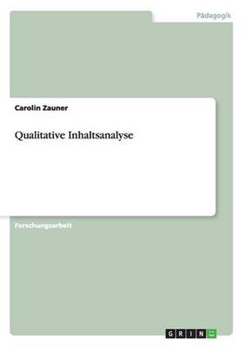 Cover image for Qualitative Inhaltsanalyse