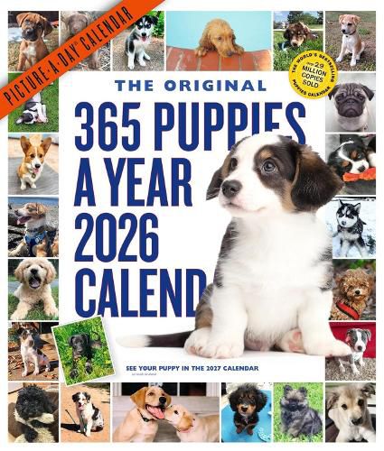 Cover image for 365 Puppies-A-Year Picture-A-Day (R) Wall Calendar 2026