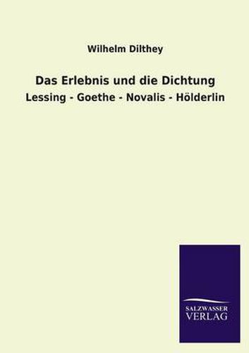 Cover image for Das Erlebnis Und Die Dichtung