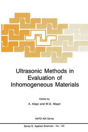 Cover image for Ultrasonic Methods in Evaluation of Inhomogeneous Materials