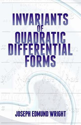 Cover image for Invariants of Quadratic Differential Forms