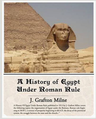 Cover image for A History of Egypt Under Roman Rule